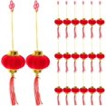 thumbnail image 1 of HOMSFOU 30 Pcs Mini Lanternes Rouges, Ornements de Festival de Printemps en Tissu Floqué, pour Nouvel An, Mariages, Fêtes, Décorations Intérieures et Extérieures, 1 of 8