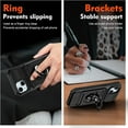 thumbnail image 5 of for iPhone 15 Plus Wallet Case with Card Holder + 1 Screen Protector, (2 Cards) & 360°Ring Kickstand Military Grade Drop Shockproof Rugged Case for iPhone 15 Plus 6.7" (Black), 5 of 12