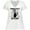 AA-White, variant on Inktastic Pawsitively Spooky Skeleton Cat with Ghosts and Crosses Women's Plus Size V-Neck T-Shirt
