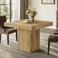 thumbnail image 6 of Tribesigns 39" Square Dining Table for 4, Farmhouse Small Kitchen Table for Dining Room, Natural, 6 of 7