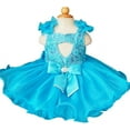 thumbnail image 5 of Jenniferwu G190-1 Infant Toddler Baby Newborn Little Girl's Pageant Party Birthday Dress Blue Size 18-24M, 5 of 5
