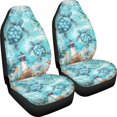 thumbnail image 3 of Binienty Campass Sea Turtle Car Seat Cover Set Non-Slip Auto Front Seat Covers Automobile Seats Protectors Car Accessories for Vehicle Sedan Truck SUV Van, 3 of 8