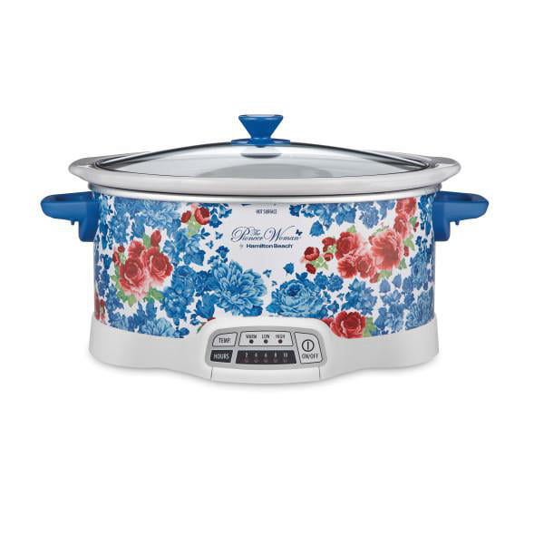 The Pioneer Woman Vintage Floral 7-Quart Programmable Slow Cooker