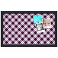 thumbnail image 2 of PinPix 20x12 Custom Cork Bulletin Board Argyle Dark Purple Poster Board Has a Fabric Style Canvas Finish, Framed in Argyle Dark Purple, by ArtToFrames (PinPix-632), 2 of 6