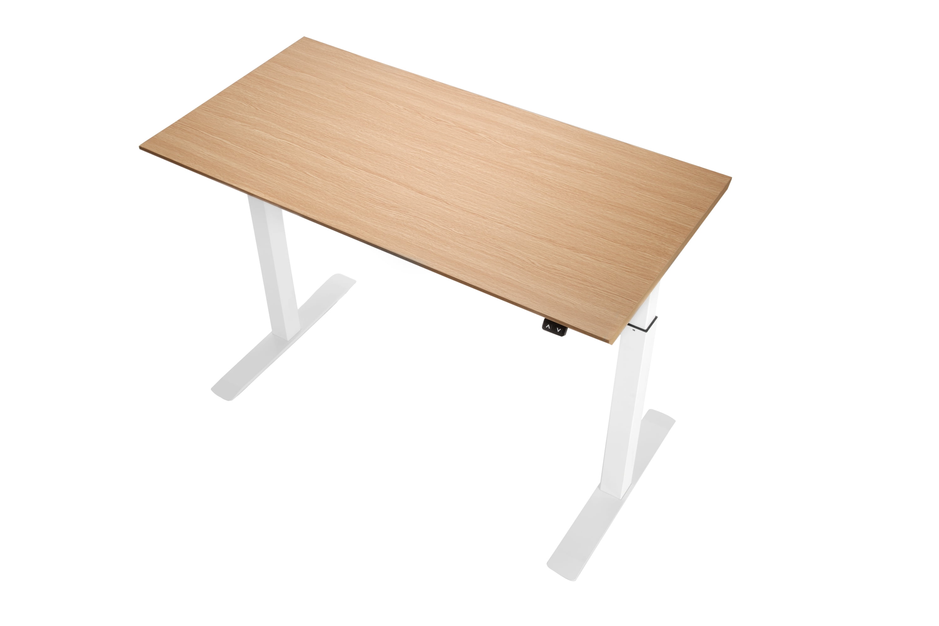 AIRLIFT 47" Electric Height Adjustable Standing Desk with Single Motor, Birch Wood Desktop