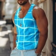 thumbnail image 2 of FOPSUFGWFO Mens Tank Tops Hawaiian Soft Loose Fit Sleeveless Shirts Graphic Sea And Beath Print Lightweight Blouses For Male Vacation Sky Blue 2XL, 2 of 5