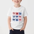 thumbnail image 2 of FAVIPT Kids 4th of July Shirt Girls Summer 250 Years Boys American Flag Shirts Red White Blue Tshirt Independence Day Tee White,7-8Years, 2 of 6