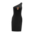 thumbnail image 3 of Vestido de mujer con hombros descubiertos, vestido casual de verano para adolescentes, para ir de compras, mujer SG, 3 of 7
