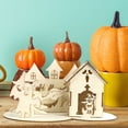 thumbnail image 5 of pdqouc Clearance 3D Wooden Puzzles Halloween House for Adults Brainteaser and Puzzle for Halloween/Birthday Gifts for Adults and Teens to Build Combination DIY Educational Desk Toy, 5 of 7