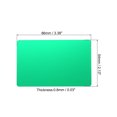 thumbnail image 2 of Uxcell 0.8mm Metal Business Cards Blank Name Card Laser Engraving Anodized Aluminum, Green 10 Pack, 2 of 6