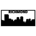 thumbnail image 3 of Richmond Skyline Silhouette Laser Cut Solid Steel Decorative Home Accent Wall Sign Hanging, 3 of 3