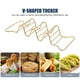thumbnail image 5 of Compartimentos para tacos de acero inoxidable, soporte para tacos de múltiples capas, soporte para servir tacos de caparazón duro y blando, para horno, parrilla y horneado, 5 of 8