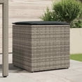 thumbnail image 3 of vidaXL Outdoor Storage Box Gray and Dark Gray Rattan Large Storage, 3 of 3