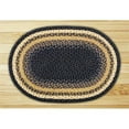 thumbnail image 1 of Earth Rugs 02-079 Lt. Blue-Dk. Blue-Mustard Oval Rug, 1 of 1