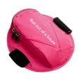 thumbnail image 1 of Brazalete para teléfono para correr, llavero para coche con cremallera, bandolera de poliéster para teléfonos de menos de 6,5 pulgadas, ideal para Rosa roja, 1 of 8