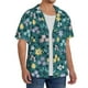 thumbnail image 2 of Fotbe Floral Camisa Estampada de Manga Corta para Hombre, Casual de Verano, Estilo Playero, Sin Arrugas-Medium, 2 of 5