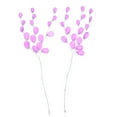 thumbnail image 3 of qimpservices 50 paquetes de ramos de flores realistas, ramitas de flores para damas de honor Púrpura, 3 of 8