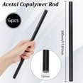 thumbnail image 2 of 6Pcs 11.8Inch Length Black Acetal Copolymer Rod 0.47Inch Diameter Round Acetal Rod Acetal Bar Dowel Rod for Non-Marring Fixtures DIY Craft Making, 2 of 9