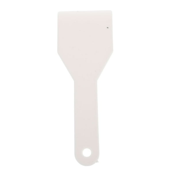 Pala de plástico para descongelar hielo, raspador de hielo para refrigerador, pala para quitar hielo del congelador, pala plana portátil para descongelar, utensilios de cocina (blancos)