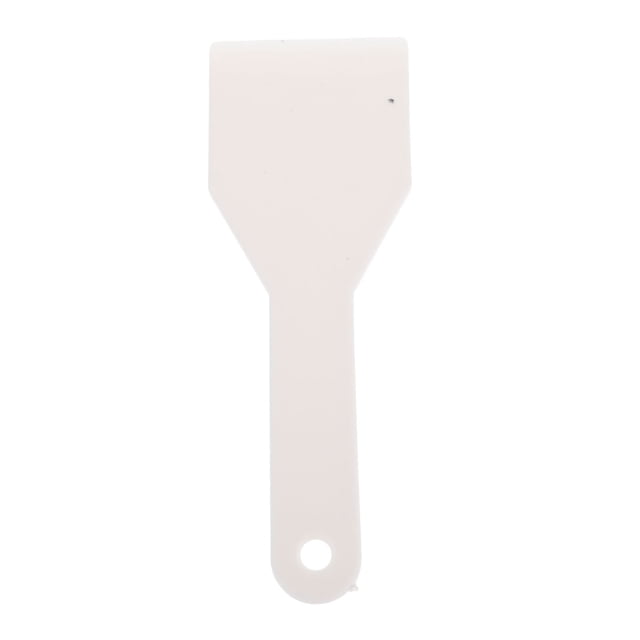 Pala de plástico para descongelar hielo, raspador de hielo para refrigerador, pala para quitar hielo del congelador, pala plana portátil para descongelar, utensilios de cocina (blancos)