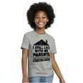 thumbnail image 4 of Live With Parents Slacker Funny Crewneck T Shirts Boy Girl Teen Brisco Brands X, 4 of 5