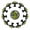 Multicolored 10, variant on 12 Pcs Cabinet Knobs Green Tropical Forest Botanical Background, Round Crystal Glass Drawer Dresser Wardrobe Handles Pulls Door Cupboard Hardware Knob with Screws for Home Kitchen