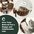 thumbnail image 5 of Amolife 68" X-Large Cat Tree and Tower for Indoor Cats, Condo House with Scratching Board & Thick Posts, Leopard Print, 5 of 8