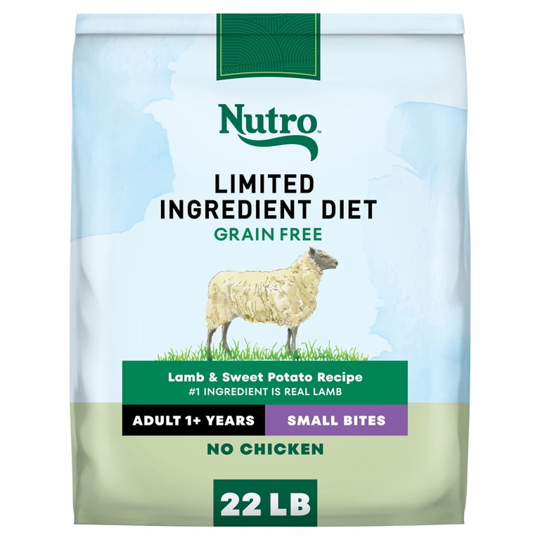 NUTRO Limited Ingredient Lamb & Sweet Potato Dog Food, 22 Lb photo 1