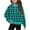Light Blue, variant on Nskgu Girls Half Zipper Sweatshirts Cute Trendy Fall Pullover Crop Tops for Teen Girls Plaid Long Sleeve Sweater Clothes Thumb Hole Preppy Clothes