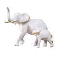 thumbnail image 1 of Estatuas decorativas de elefantes, esculturas, decoración del hogar, recuerdos, regalos, escritorio, resina. Blanco Con Niños, 1 of 9