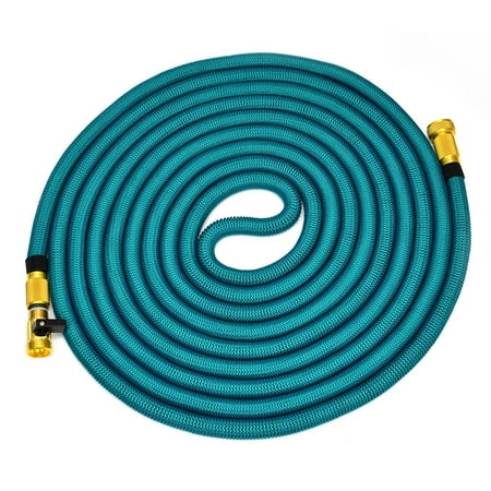 75FT Garden Hose Garden Hose Reels with 3/4" Solid Brass Connector for