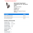 thumbnail image 2 of Right Variable Timing Solenoid - Compatible with 1998 - 2004 Audi A6 Quattro 1999 2000 2001 2002 2003, 2 of 2