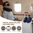 thumbnail image 5 of Self-Inflatable Plush Pillow for Travel Airplane with Bag Green 2 Pack, 5 of 7