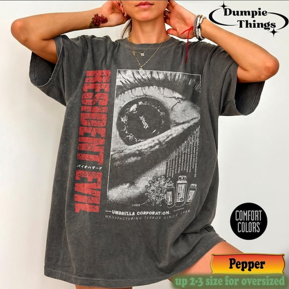 Vintage 90s Resident Evil T-Shirt, Leon Kennedy T-shirt, Retro Resident Evil T-shirt Sizes S-5XL The Golden Shop