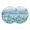 SkyBlue, variant on Turquoise Jellyfish Coastal Round 13 Inch Placemats Set of 4, Summer Ocean Seaweed Rustic HeatResistant Non Slip Place Mats for Dining Table, Wipeable Braided Kitchen Table Mats for Housewarming