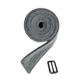 thumbnail image 4 of Cinturón de abrigo de lana Fernando para mujer tipo gabardina gris 175 cm x 5 cm, 4 of 8