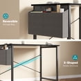 thumbnail image 4 of Gianna 31" Computer Desk with Metal Frame, Waterproof Surface and Storage Bag – Perfect for Office Use, Black, 4 of 5