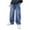 Light Blue, variant on Teens Boys Jeans Baggy Straight Leg Elastic Waist Loose Denim Pants with Pockets Casual Cargo Baggy Pants 4-16Years