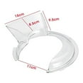 thumbnail image 1 of VONKY Transparent Pouring Shield Plastic Blender Cover Stand Mixer Lid for Blender Kitchen Tool, 1 of 5