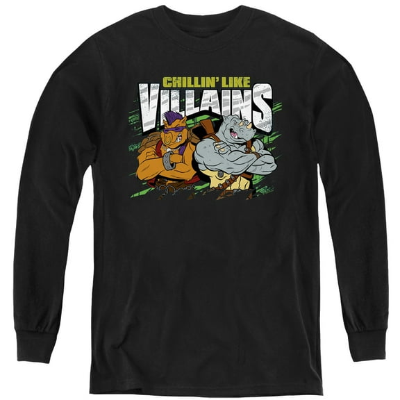 TMNT Teenage Mutant Ninja Turtles Chillin' Like Villains Youth Long Sleeve T shirt