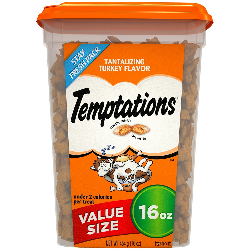 Temptations Classic Cat Treats Tantalizing Turkey Flavor, 16 Oz. Tub