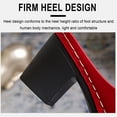 thumbnail image 3 of Kukoosong Block Heels for Women Flat Shoes Beach Sandals Summer Non-Slip Causal Slippers Womens Sandals Red 37, 3 of 7