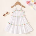 thumbnail image 4 of Younger Tree Baby Girl Dress Kid Summer Sleeveless Sling Princess Beach Dress Clothes for 4-5T, 4 of 9