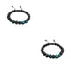thumbnail image 3 of Pulseras a juego de moda Minnieouse negro mate rocas de para hombre cuentas de oración de energía accesorios de mujer regalos para hombres Type7 NO7, 3 of 6