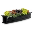 thumbnail image 1 of Pemberly Row 5ft Weatherproof Traditional Plastic Window Box in Black, 1 of 6