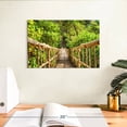 thumbnail image 3 of Elephant Stock Jungle Adventure Rope Bridge Wall Art - Horizontal Canvas Wall Art - Living Room Wall Decor - Architecture Canvas - Green And Brown Decor - 12" x 8", 3 of 8