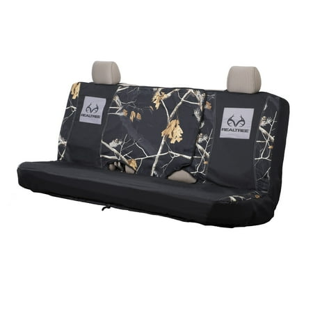 Realtree Camo Seat Cover Bench Ap Black Full Bench Walmart Com