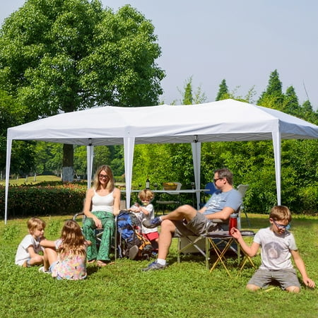Erommy Outdoor 10x20 Ft Pop up Canopy Party Tent Heavy Duty Gazebos Shelters for Events,White