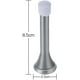 thumbnail image 1 of Paquete de 5 topes de puerta de metal con resorte de 85 mm con tornillos y placa base (plata), 1 of 2