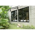 thumbnail image 2 of Advaning 47" x 31" Solid Polycarbonate Door Awning – PN Series, Black Brackets, 2 of 11